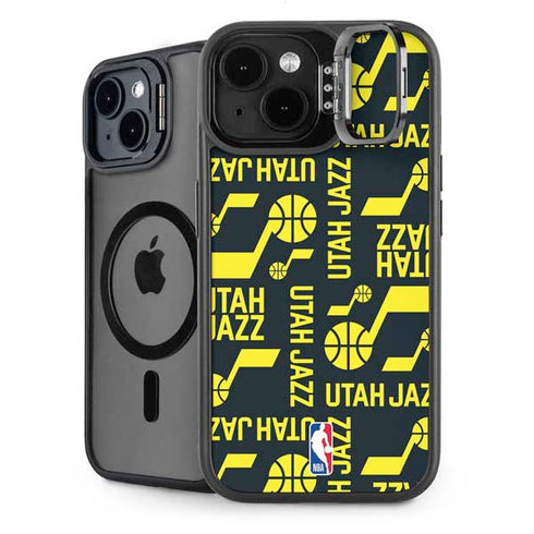NBA Utah Jazz Blast iPhone 15 Kickstand Case